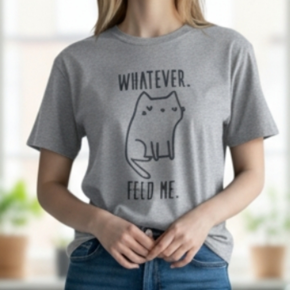Crewneck Whatever Feed Me T-shirt